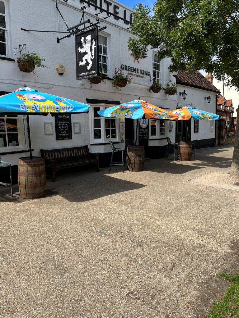 White Lion Pub Baldock great dog friendly pub with outside seating and beer garden